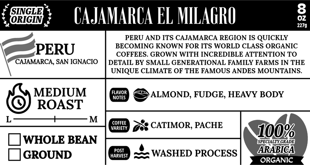 
                  
                    CAJAMARCA EL MILAGRO, PERU - Bauer's Brew
                  
                