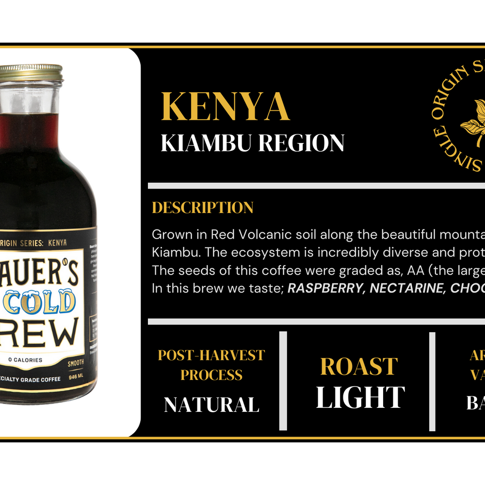 
                  
                    KENYA COLD BREW - Bauer's Brew
                  
                